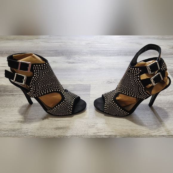 Studded black 5 inch heels - Picture 2 of 4